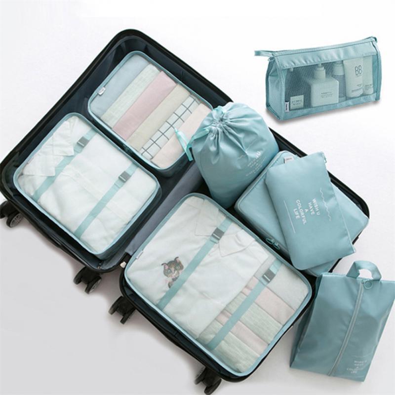 TravelEase Reisegepäck-Organisationsset - 8-teiliges Set. Jetzt KOSTENLOSER Kulturbeutel!